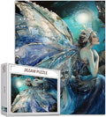 Tucocoo Elf Huge Wings Jigsaw Puzzles for Adults 1000 Pieces, Fairy Noble Goddess Art Jigsaw Puzzle Colorful DIY Puzzles for Home Decoration Gifts, Family Puzzle Perfect for Game Nights 27 x 20 inch
