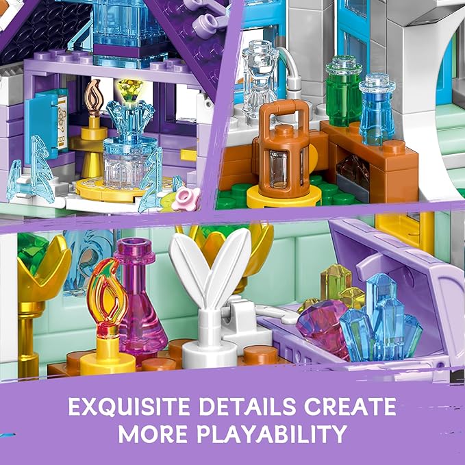 Friends Magic House Building Toy Set Compatible with Lego Friends Creative Fun for Boys and Girls Gift Idea for Kids Age 6-12 and Up 412 PCS