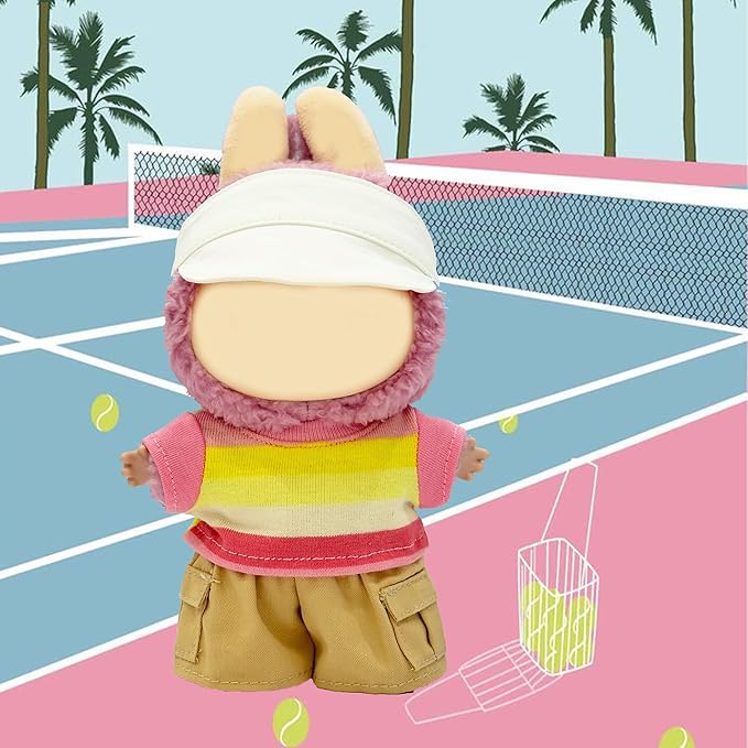 17cm Doll Clothes, Cute Outfits Set for 17cm Doll, 3 Piece Set Hat Clothing, Casual Adorable Dolls Clothes Accessories (No Doll)