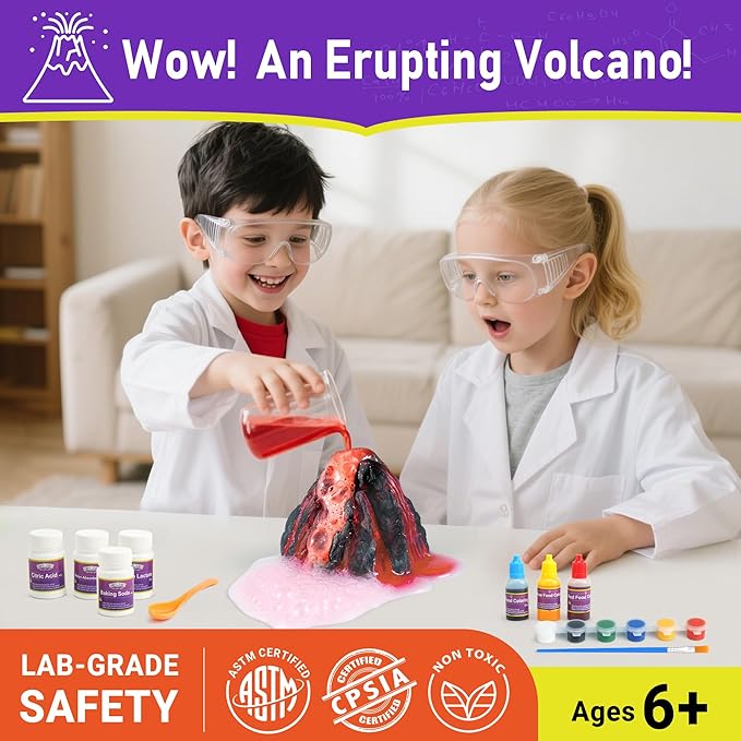 BenBen Science Kits for Kids Age 8-12, 105 Experiments Educational Toy, STEM Toys for 6 7 8 Year Old Boys Girls Christmas Birthday Gift, Science Kits for Kids Age 5-7, Chemistry Set for Homeschooling