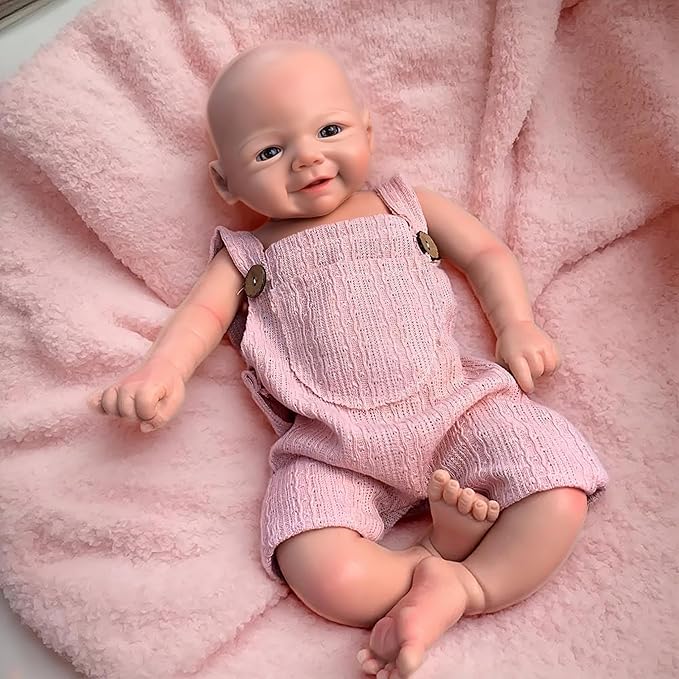 Reborn Baby Dolls Lifelike 18inch Full Silicone Baby Doll Realistic Handmade Silicone Anatomically Correct Girl Dolls