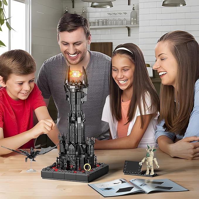 VONADO Dark Tower Building Set, Compatible with Magic Castle Block Set, Castle Architecture Bricks with LED Lights, Collection Gift for Adult and Film Fans, Great Toy for Kids 8-14 (779 PCS)