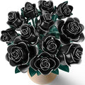 Black Rose Building Blocks Set for Kids, 634PCS Flower Bouquet Brick Toy, Romantic Gift for Girls, Women, Valentine's Day, Birthday, Mother's Day, Halloween, DIY Artificial Plant for Home Decor