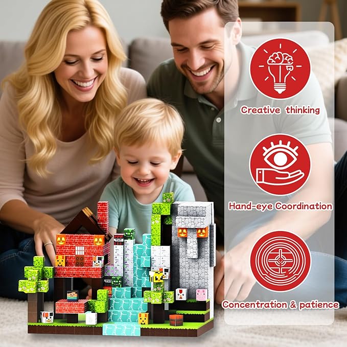 Dyale 150PCS Magnetic Building Blocks,Construction Stacking Toys,Suitable for Ages 6 and Up for Boys Girls
