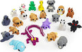 22 pcs Animal Figurines, 3D Printed Animal Figurines Set, Articulated, Party Favors, Pocket Fidget Toys Bulk, Goodie Bag Stuffers, Gifts for Boys Girls Toddlers, Office Desk Pets, Classroom rewards