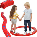 Special Supplies Wavy Circle Balance Beams Stepping Stones for Kids, 8 Pc. Set, Non-Slip Textured Surface and Slip Resistant Floor Rubber Edges, Promote Agility, Strength, Active Play