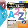 209 Pcs 3" Happy Colors Precut Letters & Numbers - Capital, Numbers, Punctuation - US Made Card Stock for Poster, Bulletin Board, Classroom