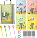 Premium Grooved Handwriting Practice for Kids, Reusable Children's Magic Copybook with Pencil Grips and Pouch, Large Size Calligraphy Workbooks Kit for Pre-School, Kindergarten(30 Refills)