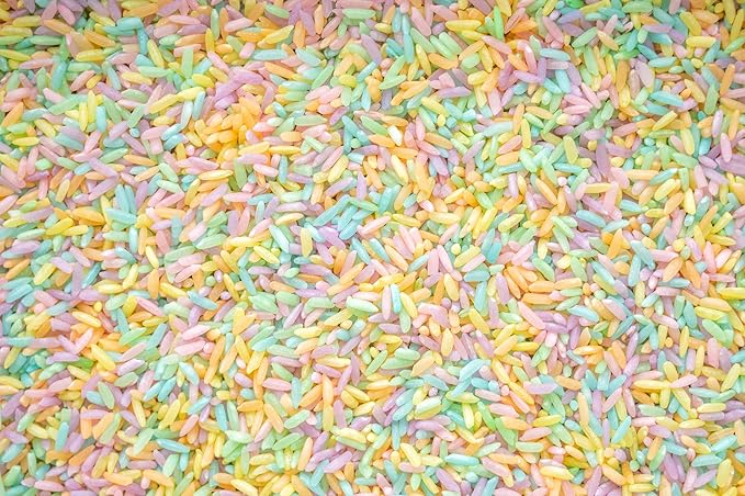 Sensory Bin Filler for Sensory Table - Colored Rice for Sensory Play (Pastel)