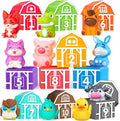 Oriate Farm Animal Learning Toys for Toddlers 1,2,3 Year Old, 20Pcs Farm Animals Montessori Toy for Counting Sorting Color Recognition & Matching, Finger Puppets & Stacking Toys 12M+