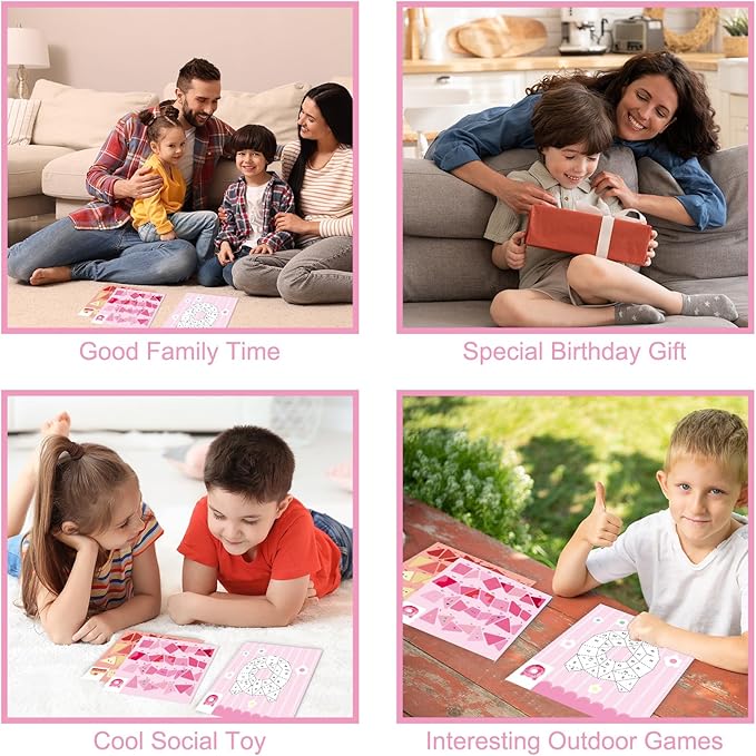 Reusable Sticker Book for Kids Ages 4-8 Princess Stickers and Dessert Stickers Paint by Sticker Kids Boys and Girls Birthday Gifts Party Favor, Travel Activity Book Set for Learning, 2 Pack