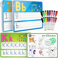Coogam Handwriting Drawing Practice Cards, 36pcs Alphabet Number Painting Coloring with Pens, Double Sided Write and Wipe Tracing Flashcards, Educational Montessori Toy Gift for 3 4 5 Year Old Kids