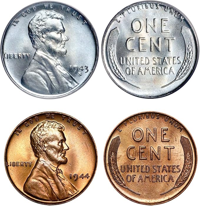 The Last 25 Years of Lincoln Wheat Penny Collection 1934-1958 (25 Coins) with WWII 1943 Steel Cent - Complete Set by American Coin Treasures