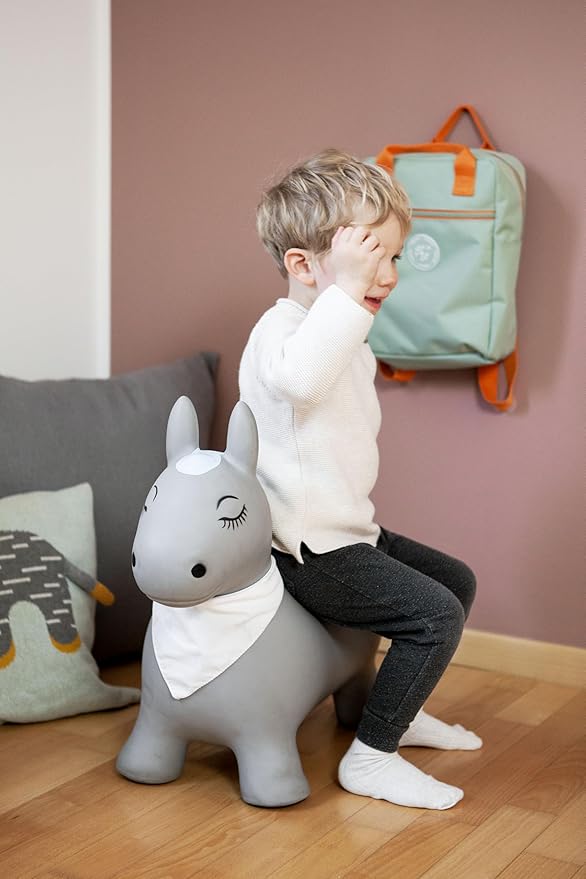 Kindsgut Bouncy Animal Hopper Pony for Children, Designed in Germany, Playful and Modern Colors, air Pump Included, Indoors and Outdoors