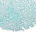 Iridescent Glass Tiny Bubble Beads, 0.4-3mm 10g No Hole Micro Mini Round Lake Blue Water Droplets Beads - Applications: for Resin Filler, Nail Art, Dollhouse Bath Tub