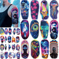 77 Sheets Space Planet Temporary Tattoo for Adult, 17 Sheets Half Arm Astronaut Rockets Tiger Fake Tattoos Men Women, 60 Sheets Bowknot Butterfly Cat Boys Girls Party Supplies Body Tattoos Stickers