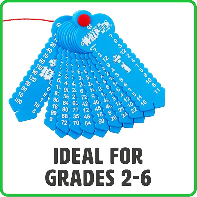 Learning Wrap-Ups Division Keys - Self Correcting Math Tool for Kids Grade Level 2-6