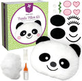 Pinwheel Crafts Beginner Sewing Kit for Kids 8-12 - Easy DIY Panda Pillow Kit - Learn to Sew - Kids Sewing Craft Gifts - Make Your Own Stuffed Animal Panda Plush Toy