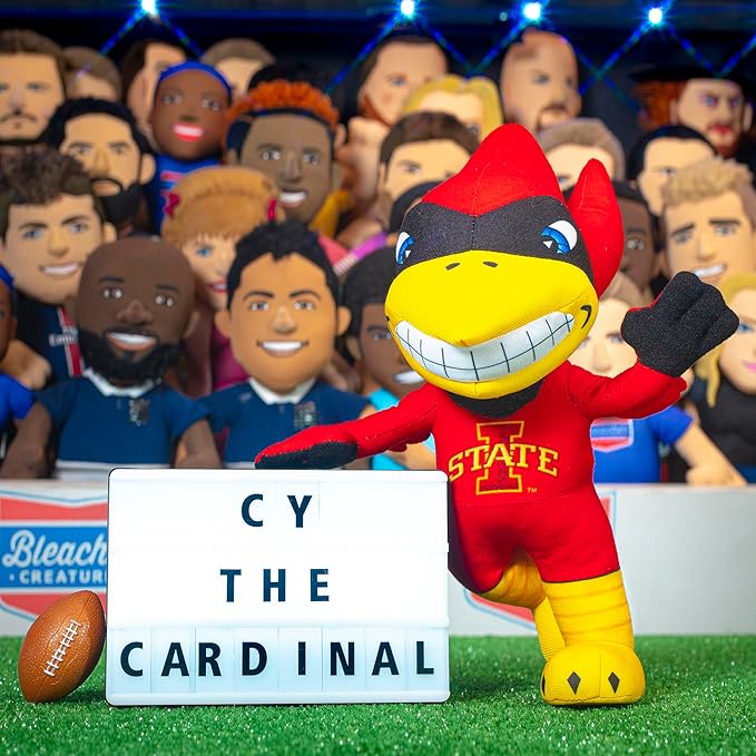 Bleacher Creatures Iowa State Cyclones Cy The Cardinal 10" Mascot Plush Figure - A Mascot for Play or Display