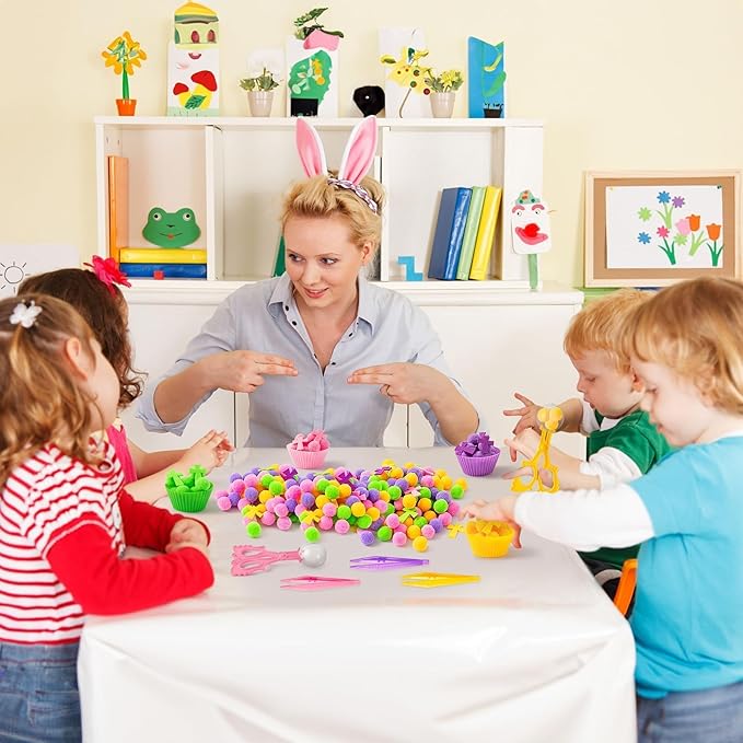 EZdhuawuse Fall Cross Sensory Bin Fillers for Kids - 295 Back to School Jesus Cross Fine Motor Toys, Birthday Gifts for Christian Church Sunday School, Preschool Color Counting Sorting Set for Child
