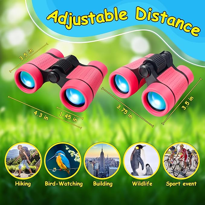 ESSENSON Binoculars for Kids Toys Gifts for Age 3-12 Years Old Boys Girls Kids Telescope Outdoor Toys for Sports and Outside Play, Bird Watching, Birthday Presents