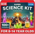 Doctor Jupiter Super Science Kit for Kids Ages 8-12 | Chemistry Set, STEM Toy with 100+ Experiments & Geyser Tube | Birthday Gift Ideas for Boys & Girls 8+ Years Old | Learning & Educational Projects