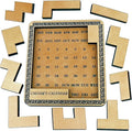 Project Genius Caesar's Calendar Wood Puzzle-A-Day Challenge, 365+ Solutions, Brainteaser Gift for Adults and Kids 8+, True Genius Office Desk Calendar Inspired by Roman Artifact