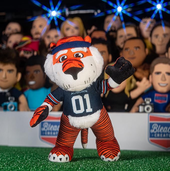 Bleacher Creatures Auburn Tigers Aubie 10" Mascot Plush Figures - A Mascot for Play or Display