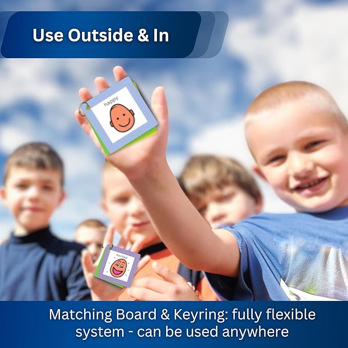 How do You Feel Feeling Chart - Premium Durable Plastic –Communication Cards –Visual Schedule Kids –Special Education Classroom –Autism Learning (English)