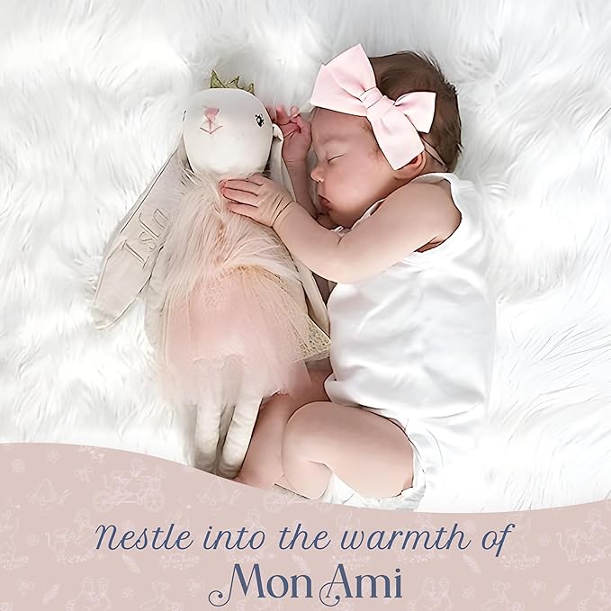 MON AMI Princess Bunny Stuffed Doll - 18", Soft & Cuddly Plush Animal Doll for Kids of All Ages, Use as Toy or Room Décor