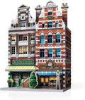 Wrebbit3D Café 3D Puzzle | Urbania Collection | 285 Jigsaw Puzzle Pieces | Charming and Unique Streetscape of a Small Town