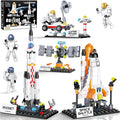 Basket Stuffers Toys for Kids Boys Girls, Interstellar Space Shuttle Toys for 6, 7, 8, 9, 10+ Year Old, Rocket Spaceship Building Toy with 4 Astronauts, Easter Hunt Party Favor Gifts, 415 PCS