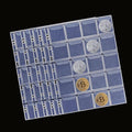 MUDOR PVC Free Coin Pages, 20-Pocket Sleeves, 5 Coin Sheets for Binders, Professional Collector Supplies