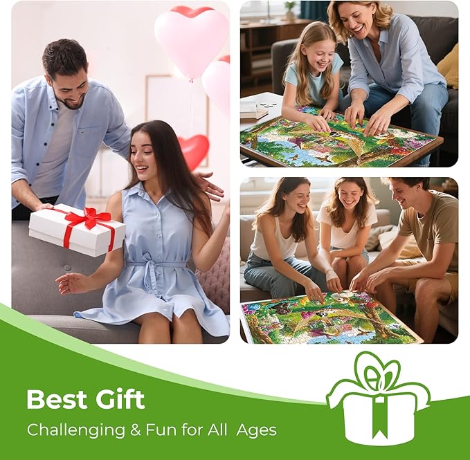Puzzles for Adults 500 Pieces,Cute Puppy & House Puzzle for Adult,500 Pieces Fun Dogs Jigsaw Puzzles for Kids Adults Seniors Teens,Challenging Family Games Giving Puzzles,20.5x15 in