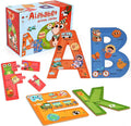 SYNARRY Wooden Alphabet Puzzles for Kids Ages 3-5, ABC Learning for Toddlers Ages 3+, Sight Words Letter Puzzles Montessori Toys Educational STEM for Preschool Boys Girls Kids Gifts