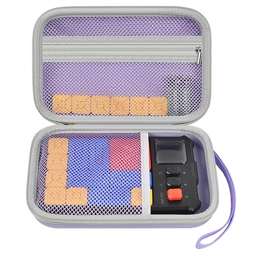 casmilee Case Compatible with Giiker Super Slide Brain Games, Brain Teaser Puzzles Organizer Storage Bag, Flow Slider Puzzle Game Holder (Purple)