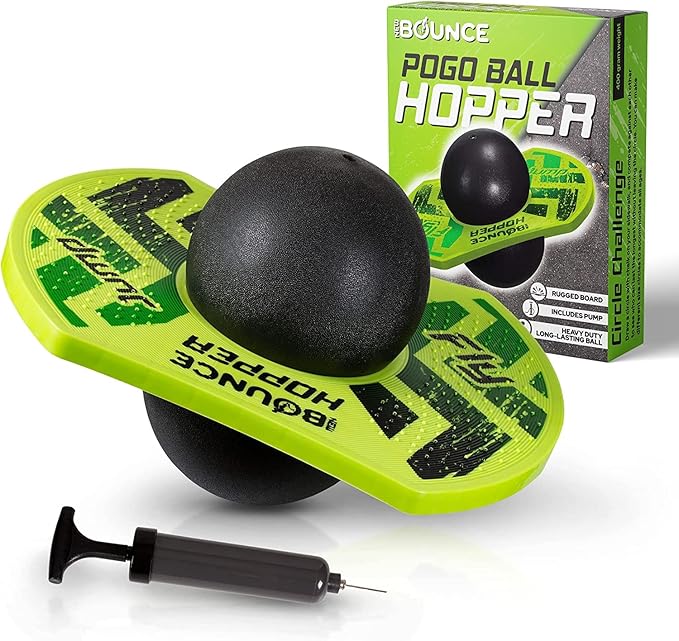 New Bounce Pogo Ball for Kids – Trick Pogo Board for 7, 8, 9, 10 Year Old Boys, Outdoor Birthday Gifts - Pogo Balance Bounce Ball