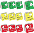 Harloon 12 Pcs I Need Help Mini Flip Chart Signs Self Assessment Cards Behavior Management Classroom Tools for Kids Teachers Classroom School Behavior Educational and Learning Activities Supplies