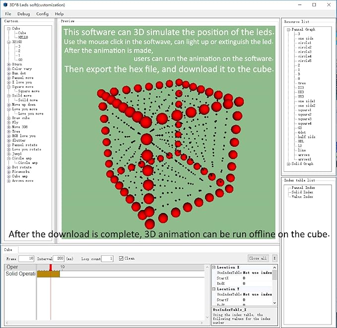 iCubeSmart 3D LED Cube DIY Electronics Kit 8x8x8 - Soldering Project and Learning Kit (3D8S-MULTI)