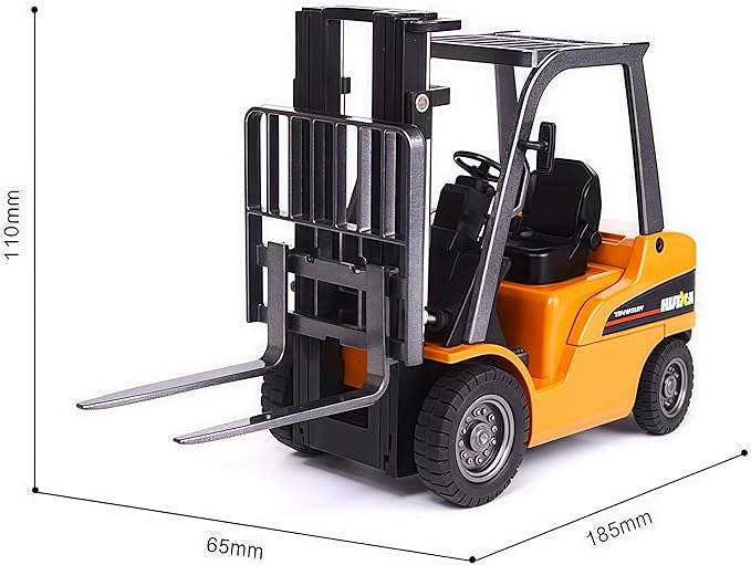 Forklift Truck Toy with Moveable Joint, 1:50 Scale Diecast Warehouse Lifting Vehicle for Kids, Forklift Toy, Alloy Fork Truck Model Toy for Kids Play, Collection or Decorative Ornament