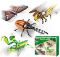 Insect Collection Building Block Set for Kids 6+, Butterfly Mantis Wasps Unicon Beetle Display Models for Nature Décor, 4 Packs Bug Building Toys, Fun Gift for Adults Boys Girls Nature Lovers (727PCS)