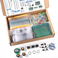 Aobao 1900pcs Mega Electronic Component Kit Assortment, Capacitors, Resistors, LED, Transistors, Diodes, 1n270 Germanium, DC Jacks, opamp, PCB, Speaker