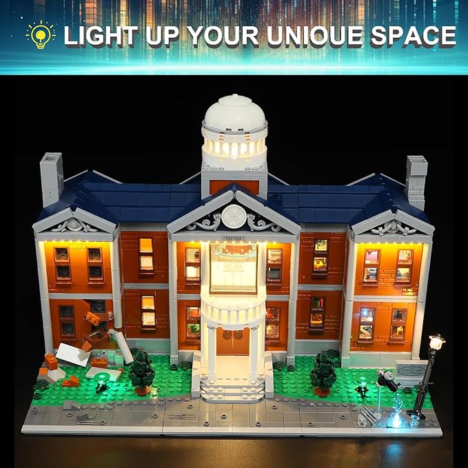 LED Light Kit for Lego 76294 X-Men: The X-Mansion Building Set, Compatible with Lego 76294 Building Blocks Model(Not Include Blocks Set)