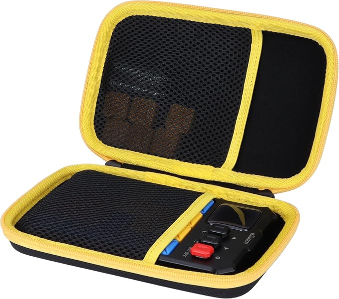 Storage Case Compatible with GiiKER Super Slide Puzzle Original 500+ Challenges Brain Teaser Puzzle (Black + Yellow Case)