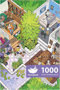 MOMIBOOK Puzzles for Adults 1000 Pieces Jigsaw Puzzles of Gathering in The Treehouse, Twinkle Laminate Painting Image Difficult Challenging Impossible Puzzle Unique Party Christmas Birthday Gifts