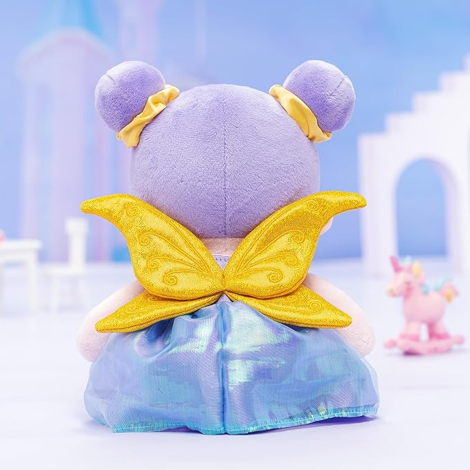 OUOZZZ 13" Soft Baby Doll Toys for 1 + Year Old Girl Gifts, Fairy Dolls Birthday Gifts for 1 Year Old Girl Christmas Plush Toys Gift for Toddler Kids Magic Wings Fairies