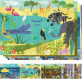 4 Pack Puzzles for Kids Ages 3-5, 4-Difficulty-Level Puzzle with 12 16 24 32 PCS, Color-Zones on Back, 4-in-1 Progressive Animals World Jigsaw Toy Gift for Age 3 4 5 6 Year Old Boys Girls