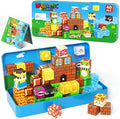 Magnetic Blocks Travel Toys with Portable Metal Tin - STEM Magnet Building Blocks Toddler Kids Toys for 3 4 5 6 7 8 Year Old Boys & Girls Xmas Birthday Gifts Classroom Must Haves Decor