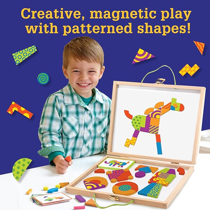MindWare Imagination Patterns- Creative, Magnetic Play with Patterned Shapes!