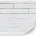 3 Sheets Self-Adhesive Wall Cladding for Dollhouse 1:12 Scale (Wood Siding (White))